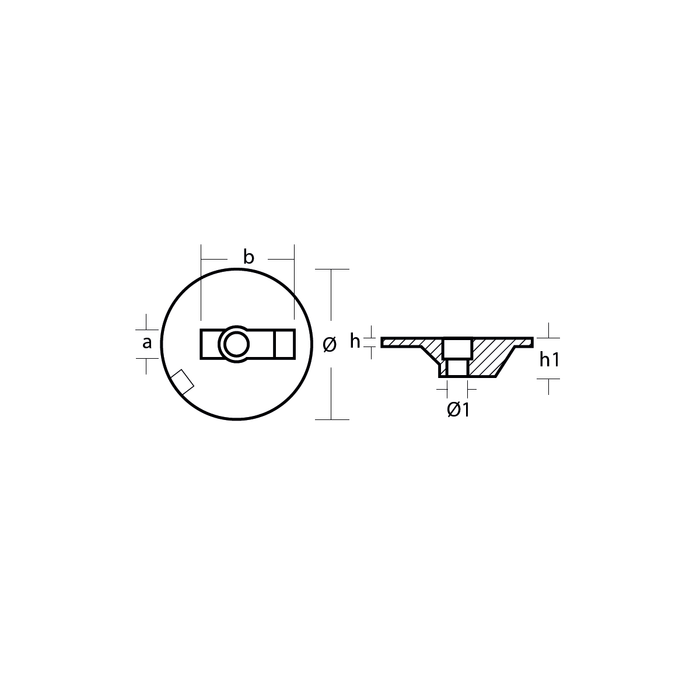Sinkkianodi Mercury/Mercruiser, moottorianodi, M 76214-4, 0.290KG, R800835