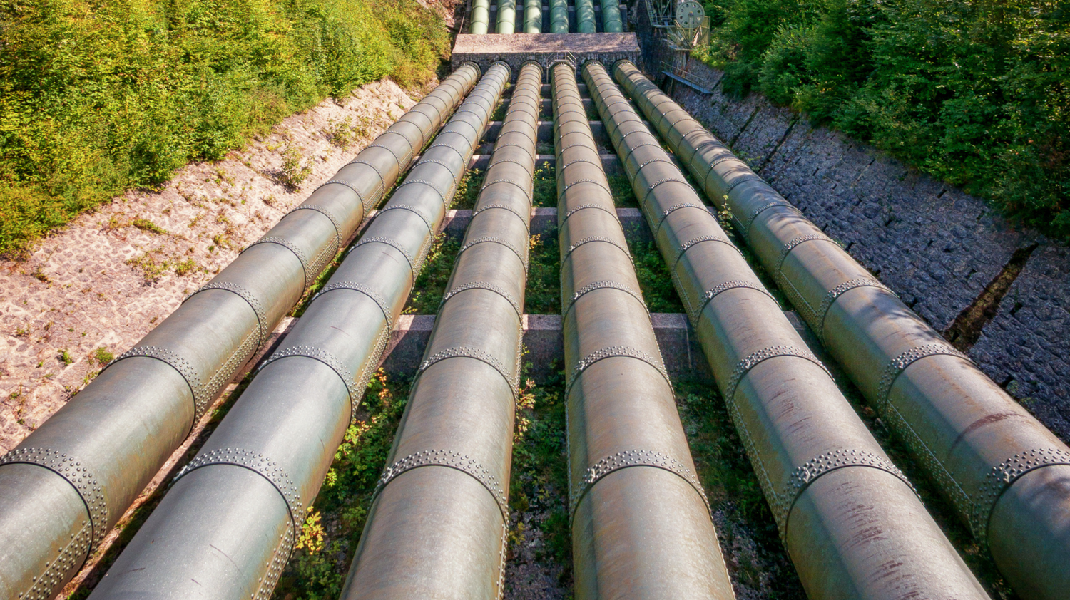 Pipes on ground