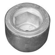 Ritning på Zinkanod Sidepower - Sleipner propeller nut SE130/170 - SP240/285, 201180, T02480, Underifrån - AnodeFactory