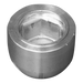 Aluminiumanod Sidepower - Sleipner propeller nut SE130/170 - SP240/285, 201180 - AnodeFactory